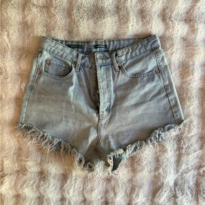 Wild Fable Frayed Hem Light Blue Jean Shorts